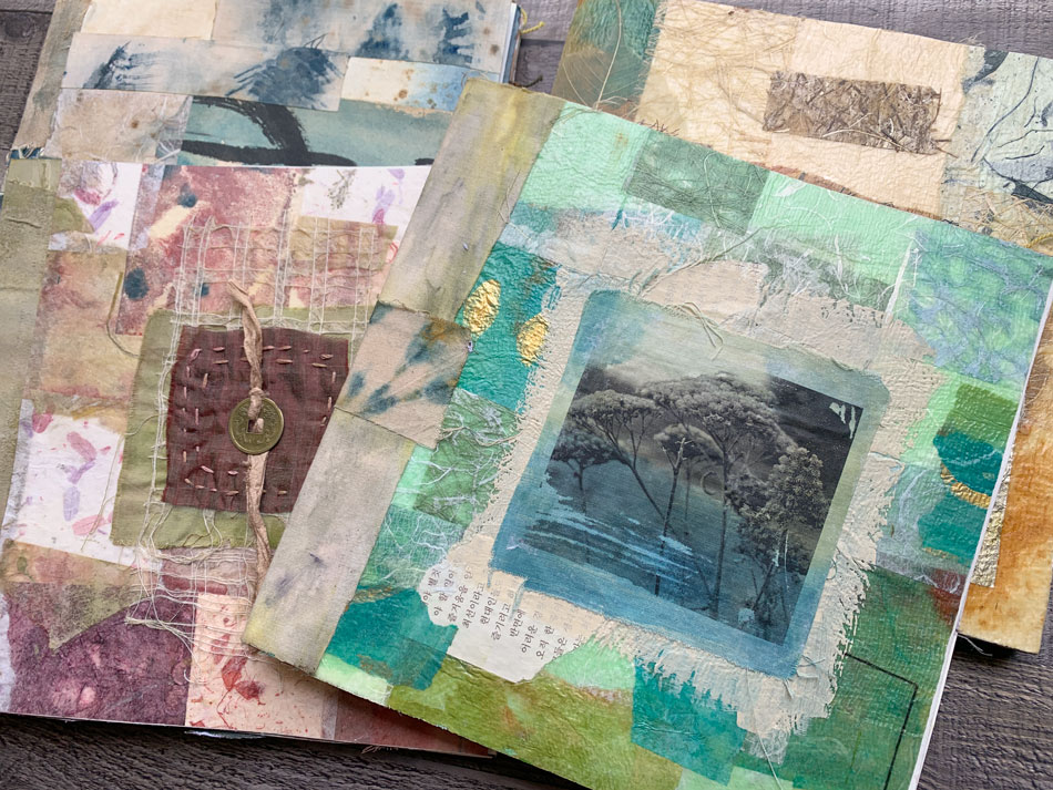 The Wabi Sabi Art Journal - Mixed Media Art Zoom Classes for Adults